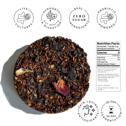 Cherry Coke No. 62 – Cola-Inspired Probiotic Tea Discs