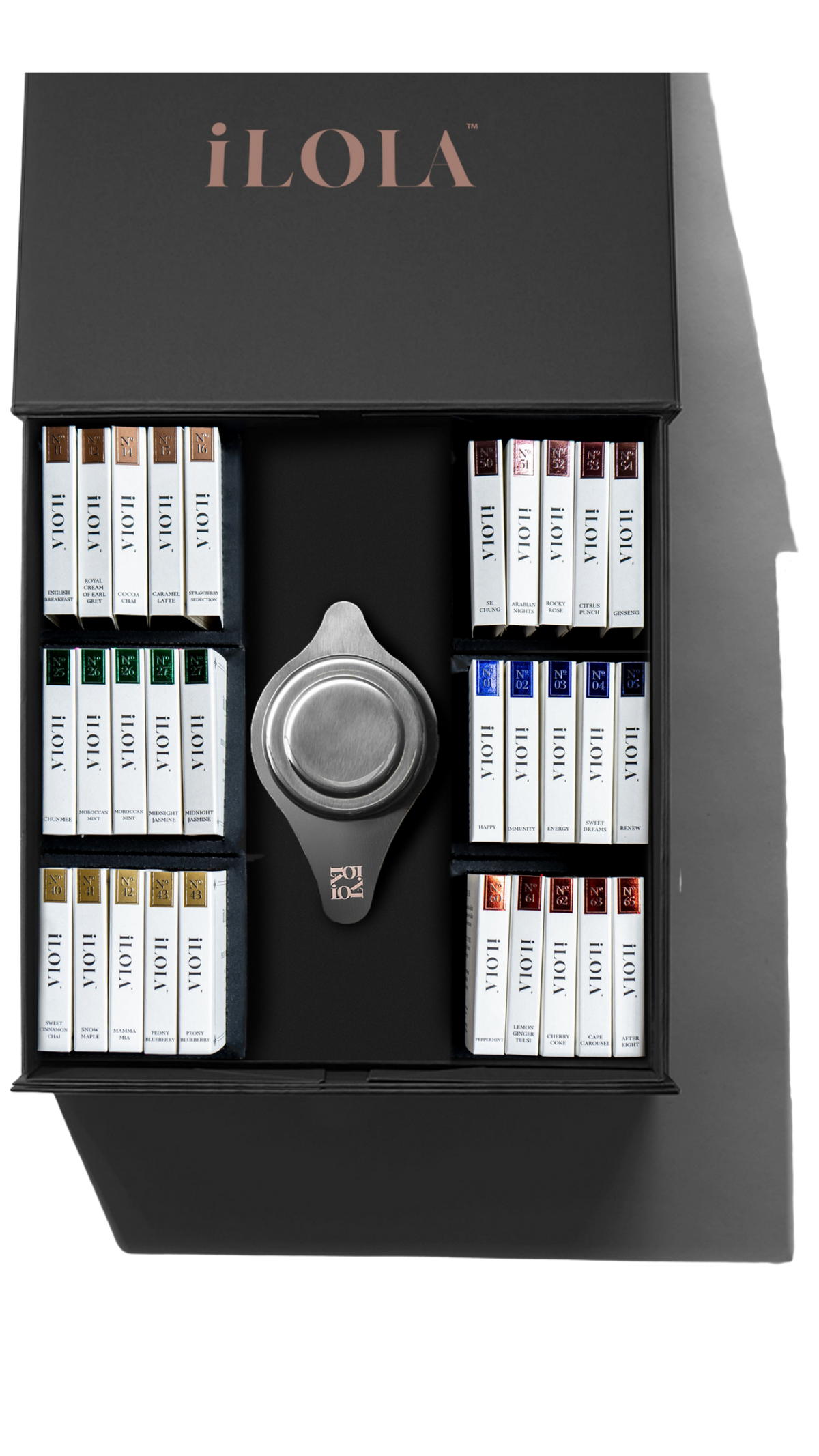House of iLOLA – Tea Disc Sampler Set (30 Teas + Infuser)