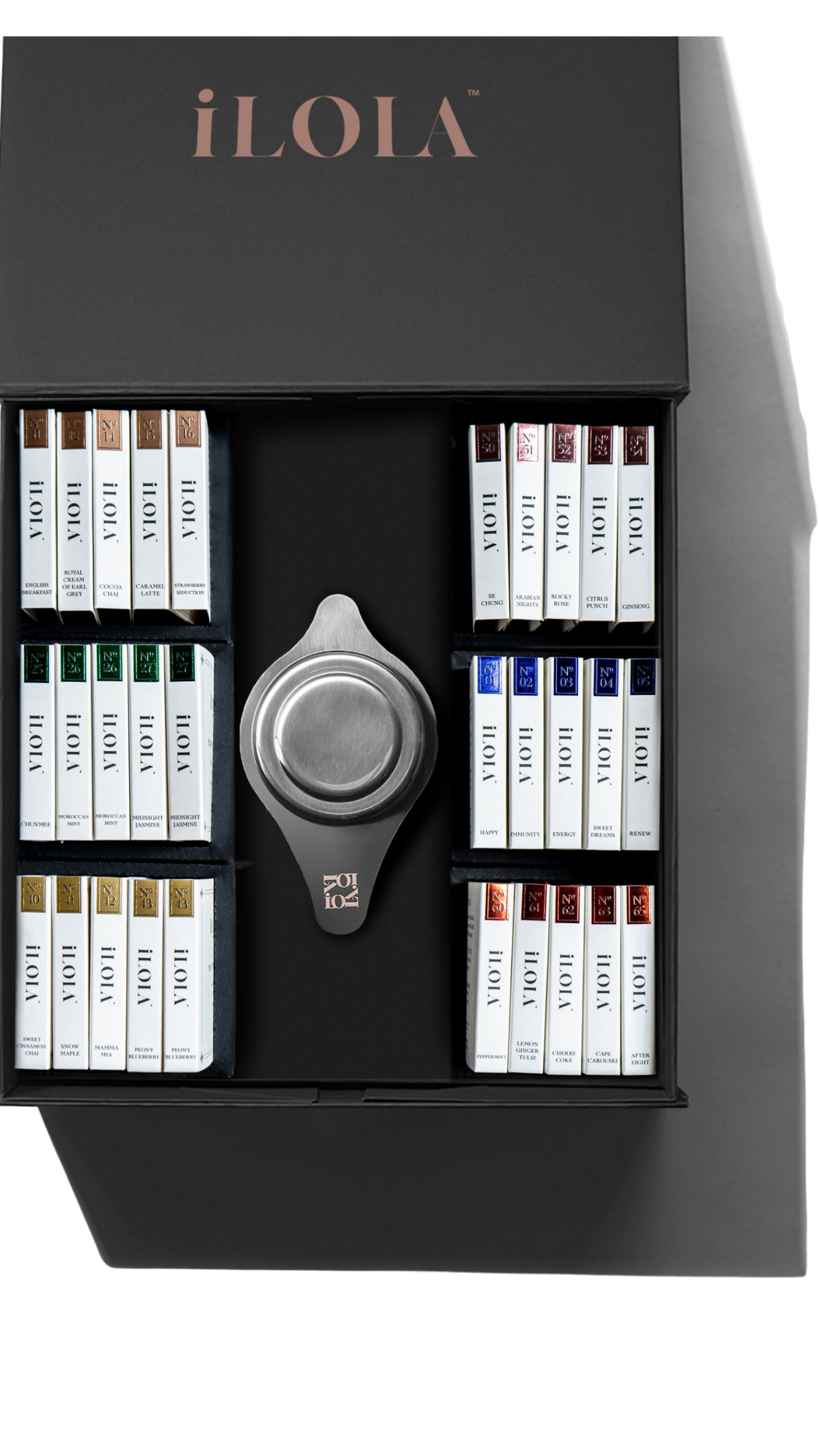 House of iLOLA – Tea Disc Sampler Set (30 Teas + Infuser)