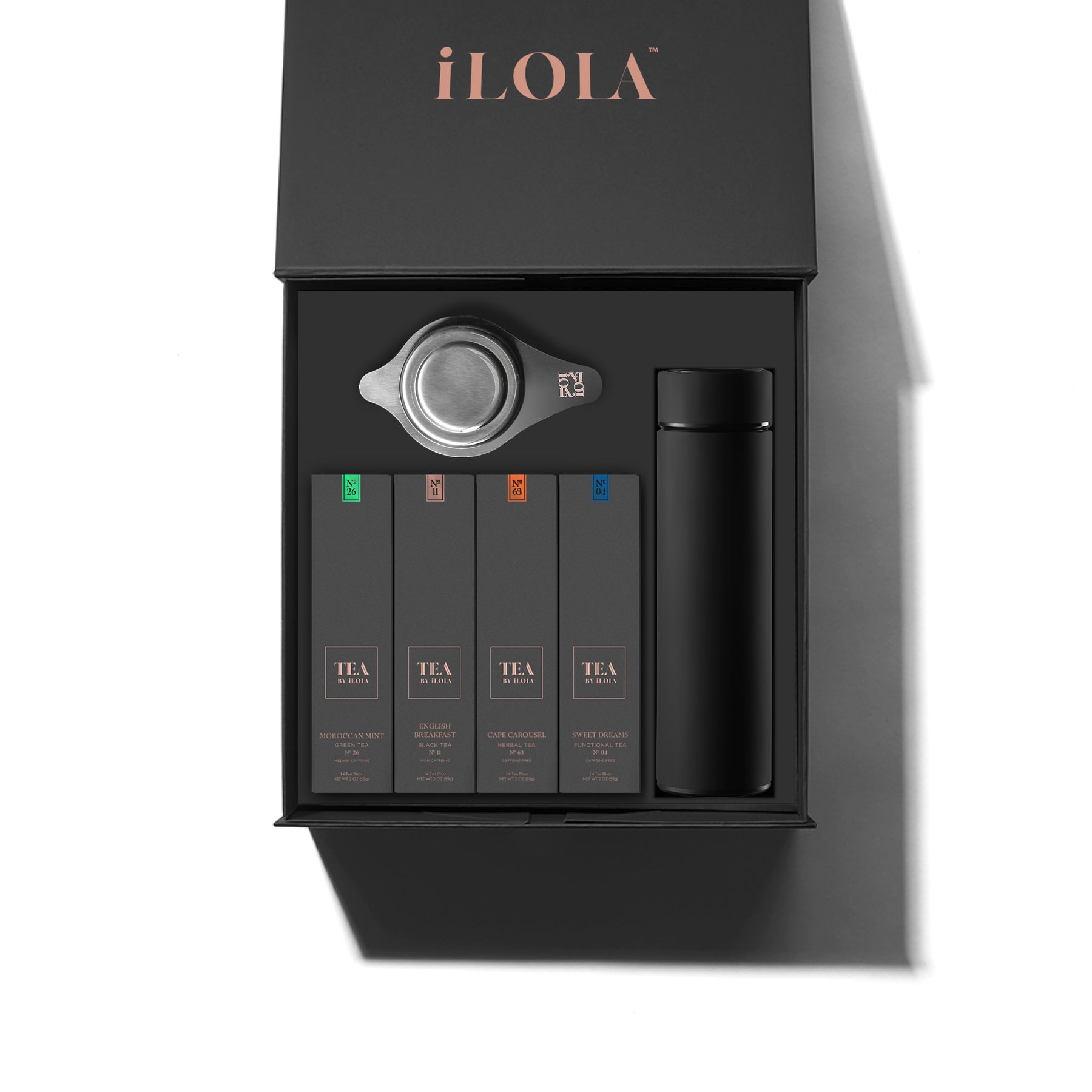 Deluxe Tea Disc Essential Set – 4-Pack Loose Leaf Gift Box – iLOLA
